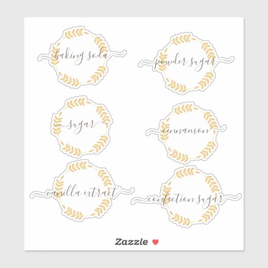 パントリー団体や組織ベーキングキャニスタ瓶シール シール (シート)