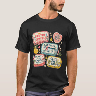 パントリー プリンセス 可愛いイワシの缶 コーストTシャツ Tシャツ
