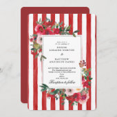 パントーン「溶岩滝」結婚式招待状 招待状 (正面/裏面)