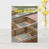 パント、ハッピーバースデー カード (黄色い花)