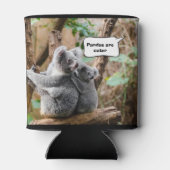 パンドおもしろいンとコアラス – どちらが可愛いか 缶クーラー (裏面)