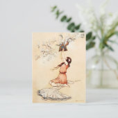 パンドかわいらしラが箱を開ける ポストカード (スタンド正面)