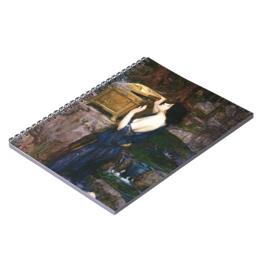 パンドラの箱：ジョン・ウィリアム・ウォーターハウス ノートブック (左側)