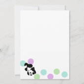 パンドラの誕生日パーティーをジャンプしてタンブル 招待状 (裏面)