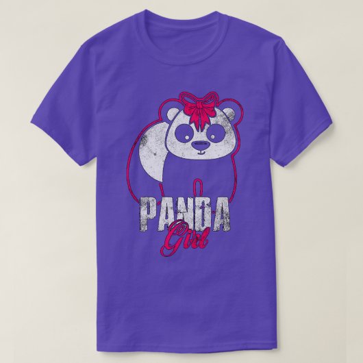 パンドラ(PANDA)を愛する女の子 Tシャツ (デザイン正面)
