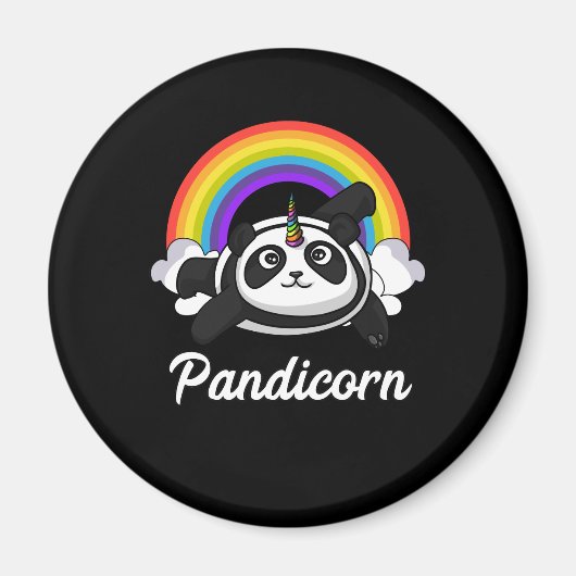 パンドラ(PANDA)クマUnicorn魔法の虹 マグネット (正面)