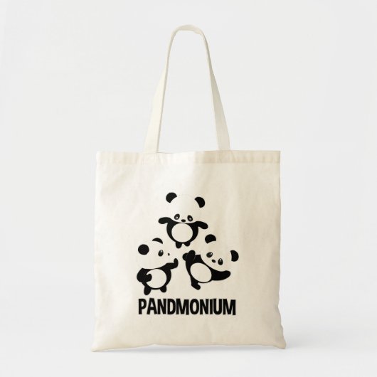 パンドラ(PANDAMONIUM)Tシャツパおもしろいンダベアープンティー トートバッグ (正面)