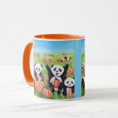 パンドラ(PANDAS)とパンプキンス(PUMPKINS)秋 マグカップ (正面左)