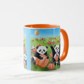 パンドラ(PANDAS)とパンプキンス(PUMPKINS)秋 マグカップ (正面右)