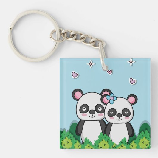 パンドラ(PANDAS) キーホルダー (正面)