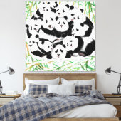 パンドラ(PANDAS)ファミリーキャンバスの絵画印刷 –  キャンバスプリント (インサイチュ (寝室))