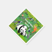 パンドラ(PANDAS)レディーアマーストのキジの赤いパンドラ(PANDAS)の竹 スタンダードカクテルナプキン (角)