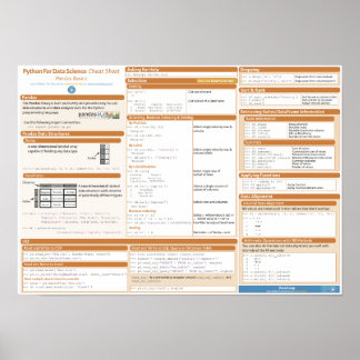 パンドラ(PANDAS)基本チートシートポスター ポスター