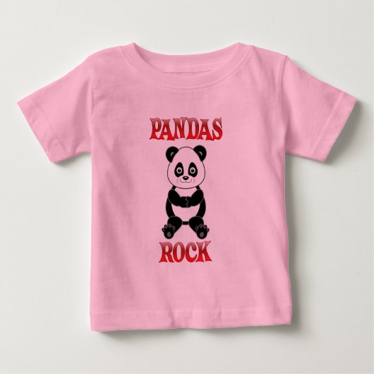 パンドラ(PANDAS)岩 ベビーTシャツ (正面)