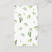 パンドラ(PANDAS)緑の双子の少年ガールブックベビー エンクロージャーカード (裏面)