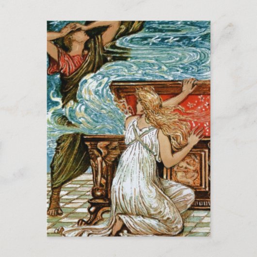 パンドラ(Pandora)がボックスを開く ポストカード (正面)