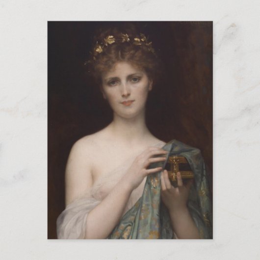 パンドラ(PANDORA)とボックス ポストカード (正面)