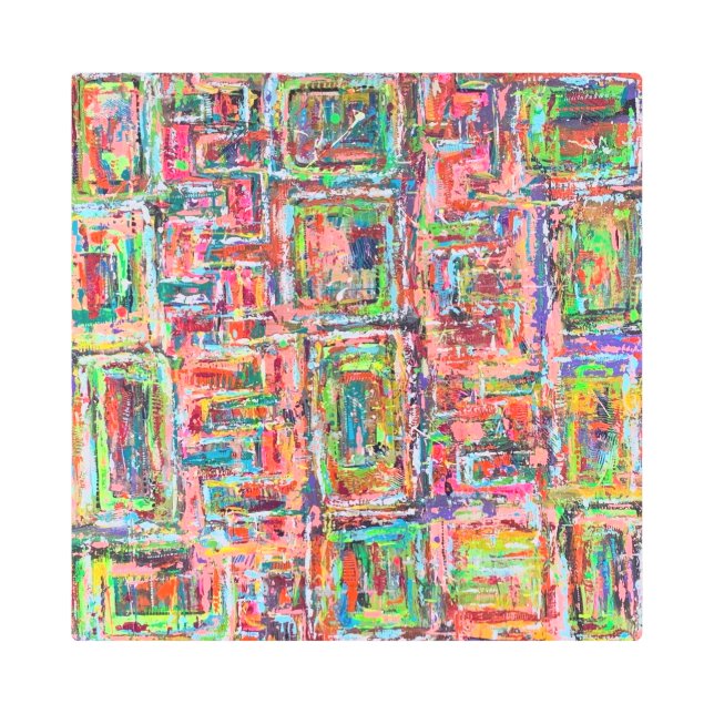 パンドラ(PANDORA)のボックス16 x 16メタルウォールアート メタルプリント (正面)