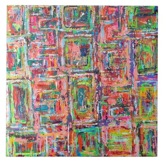 パンドラ(PANDORA)の箱6 x 6セラミックタイル タイル (正面)