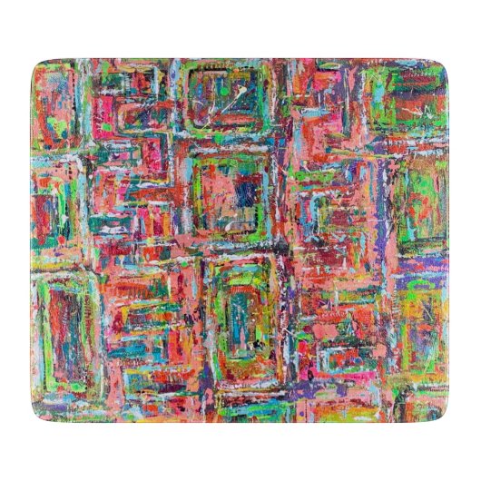 パンドラ(PANDORA)の箱6 x 7 Decoガラスのカッティングボード カッティングボード (正面)