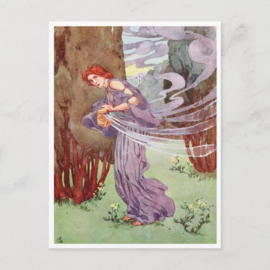 パンドラ(Pandora)はヘレン・ストラトンによって箱を開ける ポストカード (正面)