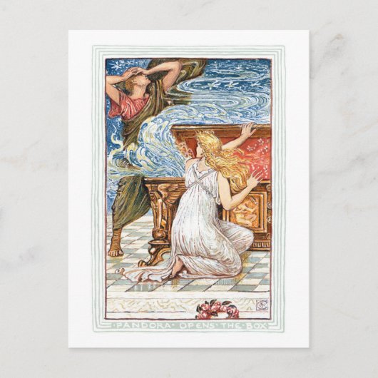 パンドラ(Pandora)箱はがきを開く ポストカード (正面)