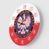 パンナマリアラウンドポーランドテキサン ラージ壁時計 (傾斜)