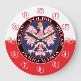 パンナマリアラウンドポーランドテキサン ラージ壁時計