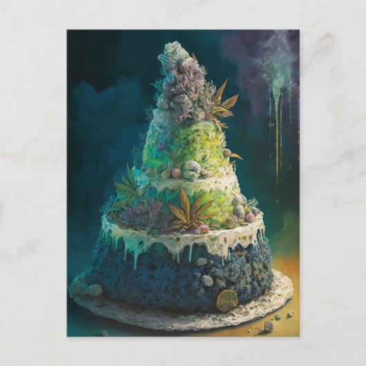 パンニーの除草ケーキ ポストカード (正面)