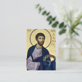 パンノニア正統祈りの言葉カードのセント・アンドロニクス プレイスカード (スタンド正面)