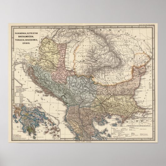 パンノニア、イリリウム、ダチア、モエシア ポスター (正面)