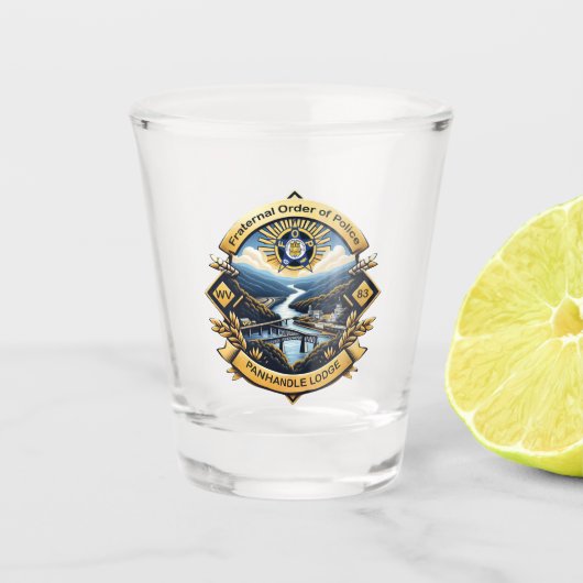 パンハンドルロッジ83 ショットグラス (正面)