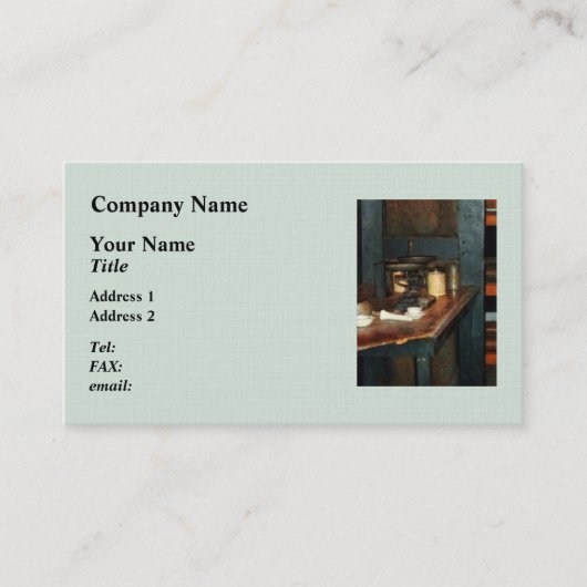 パンバランスとミョウバン 名刺 (正面)