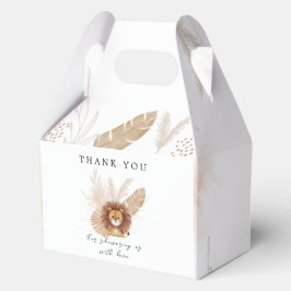 パンパかわいいライオンの赤ちゃんシャワー フェイバーボックス