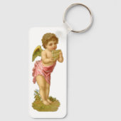 パンパイプとヴィンテージクリスマス、ミュージシャンエンジェル キーホルダー (裏面)