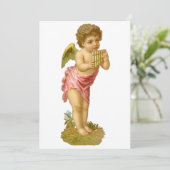 パンパイプとヴィンテージクリスマス、ミュージシャンエンジェル シーズンカード (スタンド正面)