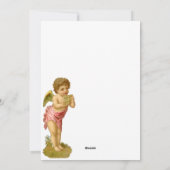 パンパイプとヴィンテージクリスマス、ミュージシャンエンジェル シーズンカード (裏面)