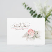 パンパエレガントスグラスピンクフローラありがとう サンキューカード (スタンド正面)