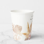 パンパエレガントスグラスピンクモダンフローラ 紙コップ (右)