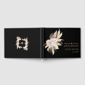 パンパエレガントスグラスホワイトオーキッドバラズ結婚 ゲストブック (全面)