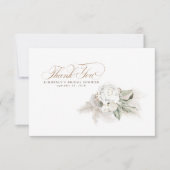 パンパエレガントスグラスホワイトフローラありがとう サンキューカード (正面)