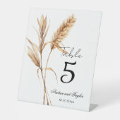 パンパエレガントスグラス結婚のテーブル番号 台座サイン (正面)