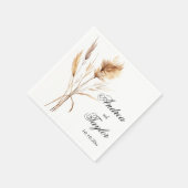 パンパエレガントスグラス結婚ズ スタンダードカクテルナプキン (角)