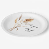 パンパエレガントスグラス結婚ズ ペーパープレート (アングル)