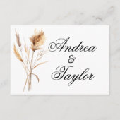 パンパエレガントスグラス結婚詳細 エンクロージャーカード (正面)