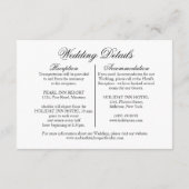 パンパエレガントスグラス結婚詳細 エンクロージャーカード (裏面)