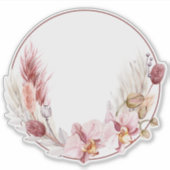 パンパカスタムスの草の丸 シール (正面)