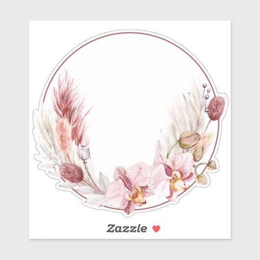 パンパカスタムスの草の丸 シール (シート)