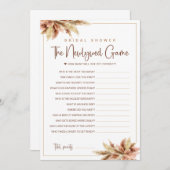 パンパグラスザニューリューズブライダルシャワーゲームカード 招待状 (正面/裏面)