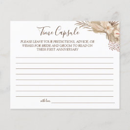 パンパグラスタイムカプセル結婚のアニバーサリーカード チラシ
